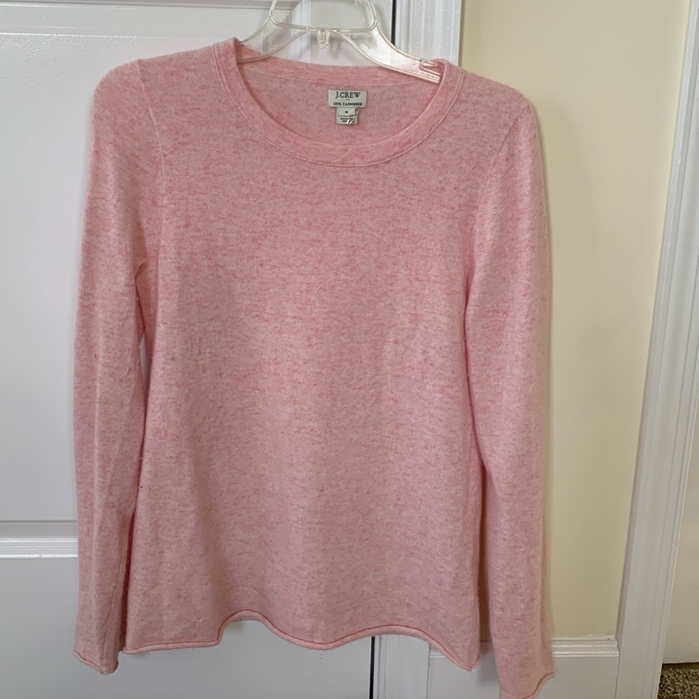 J crew cashmere women’s pink sweater
